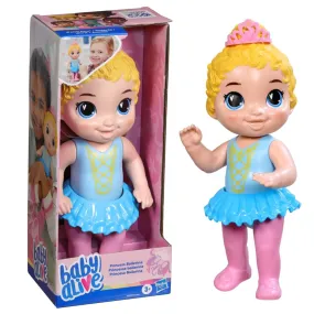 Baby Alive 10.25 Inches Princess Ballerina Blonde Hair Baby Doll for Kids Ages 3 Years and Up