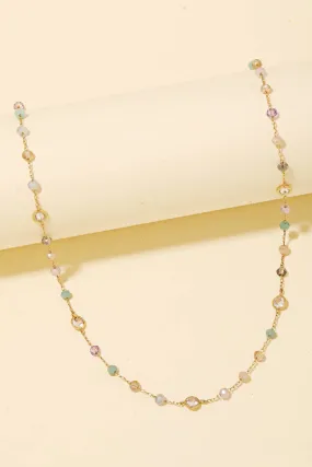 Ball Beaded Dainty Chain Necklace