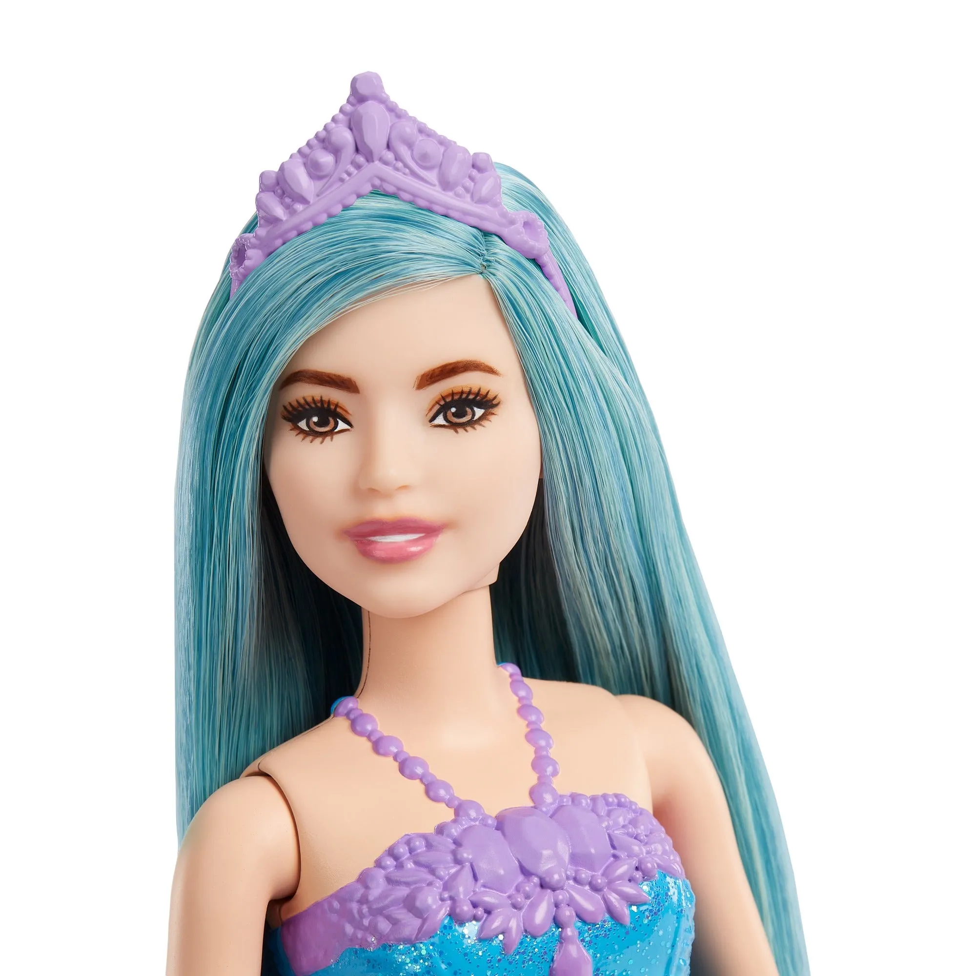 Barbie Dreamtopia Petite-Turquoise Hair Princess Doll with Sparkly Bodice, Princess Skirt and Tiara for Kids Ages 3 Years and Up