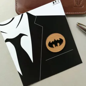 Batman Wooden Brooch