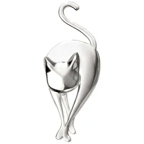 Beginnings Cat Brooch - Silver