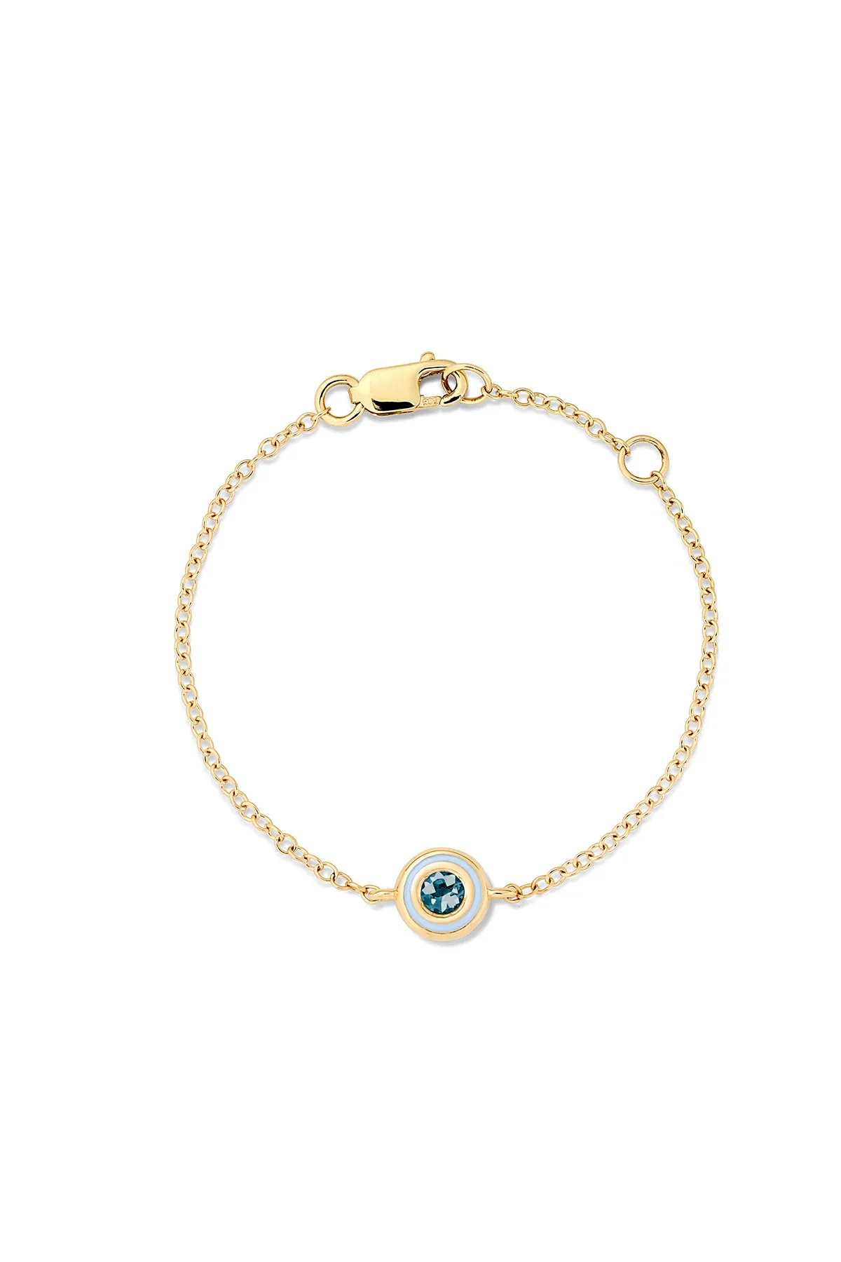 Birthstone Bezel Baby Bracelet