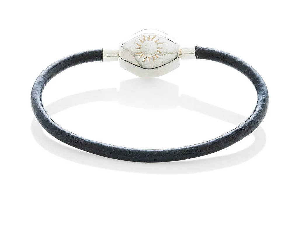 Black Leather Bracelet