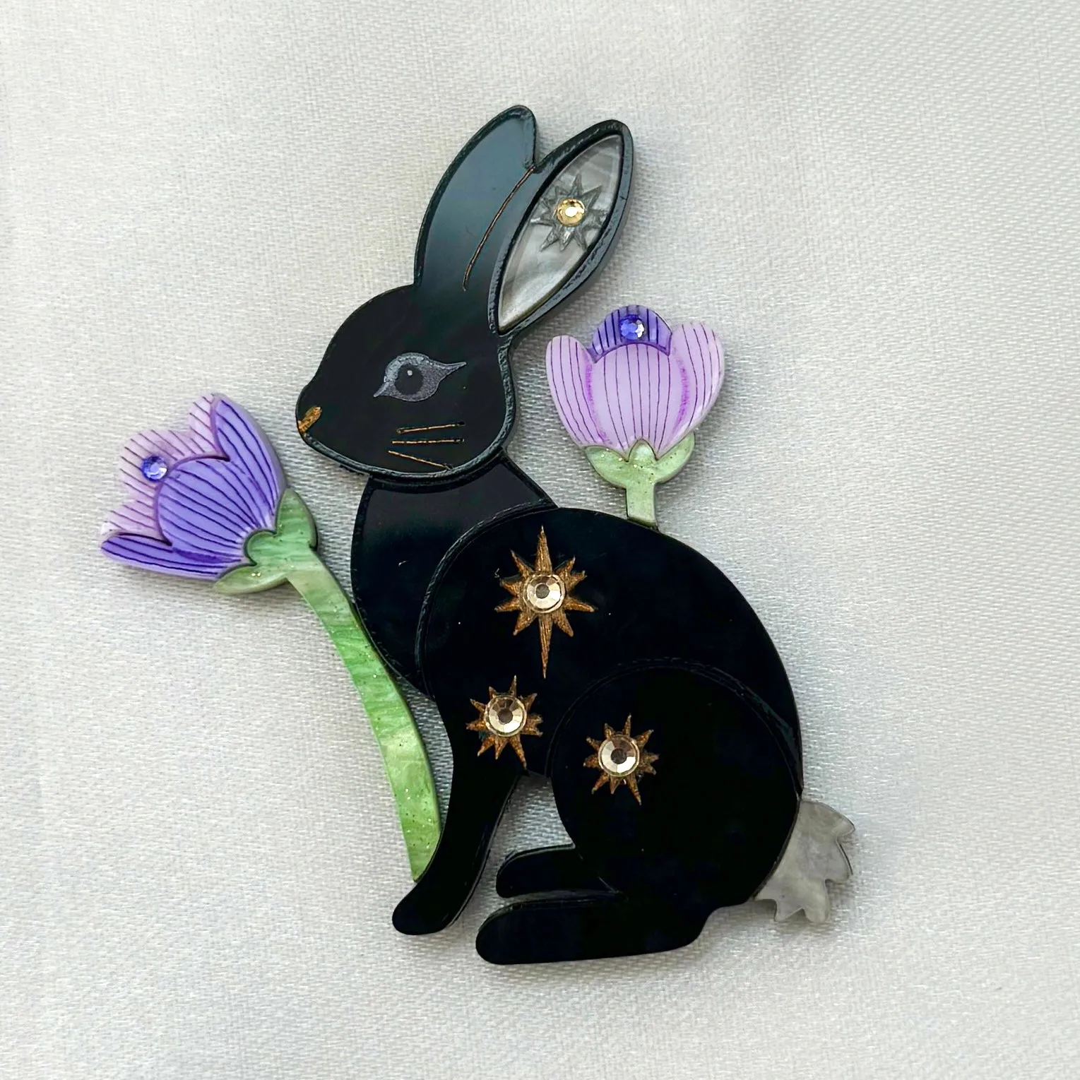 Black Rabbit - Brooch