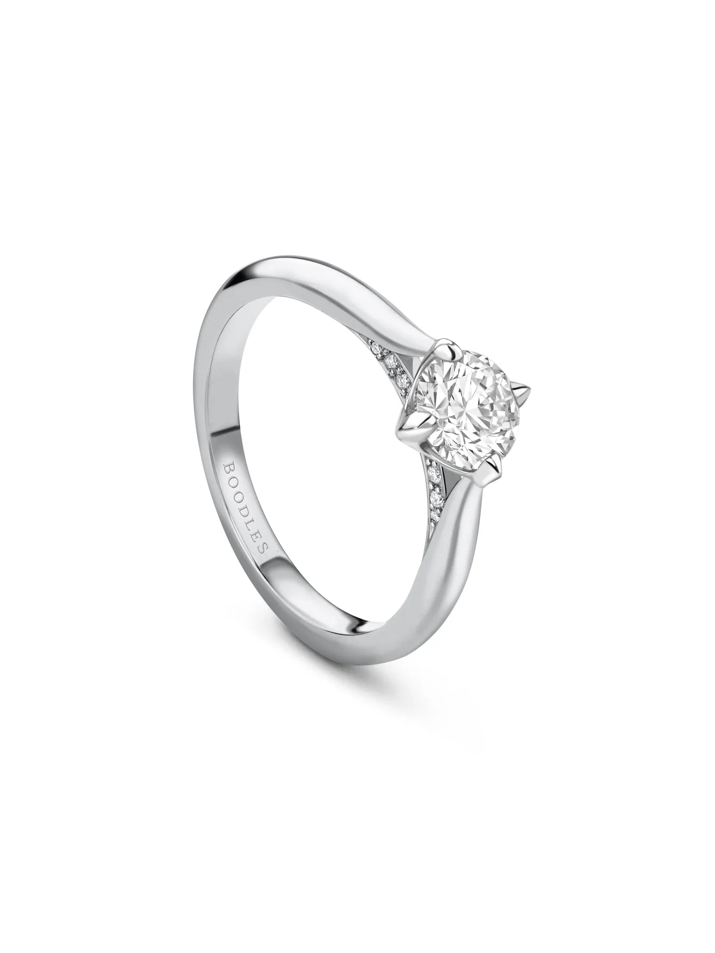 Boodles Brilliance Platinum Diamond Engagement Ring 0.7 Carat FVS1