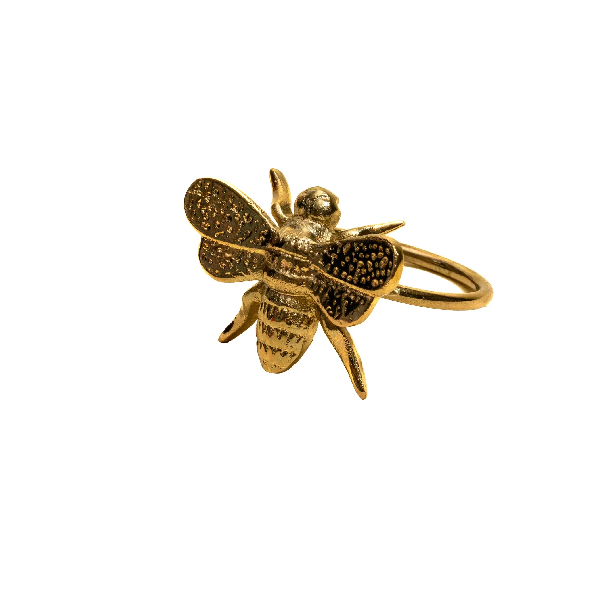 Brass Napkin Ring Honey Bee