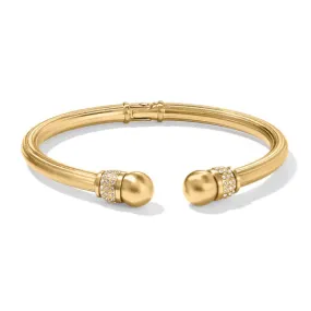 Brighton | Meridian Open Hinged Bangle Bracelet in Gold Tone