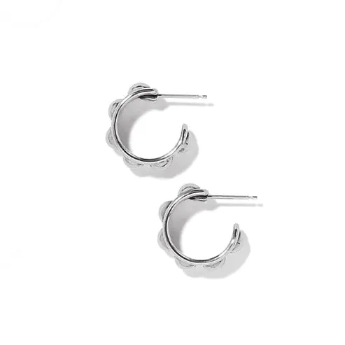 Brighton | Pretty Tough Stud Post Hoop in Silver Tone