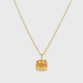 Brooklyn Citrine & Gold Vermeil Necklace