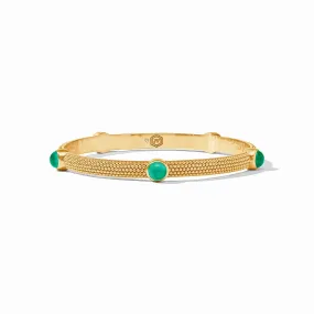 Cabochon Bangle - Emerald Green (Medium)