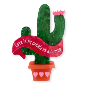 Cactus love🌵 ♥️ - Brooch