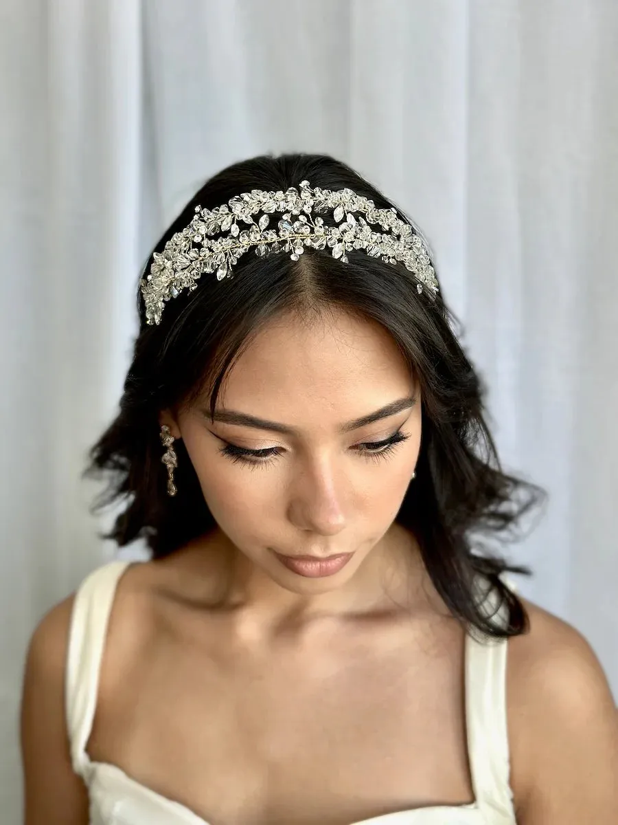 Celina - Twin Band Classical Crystal Headband