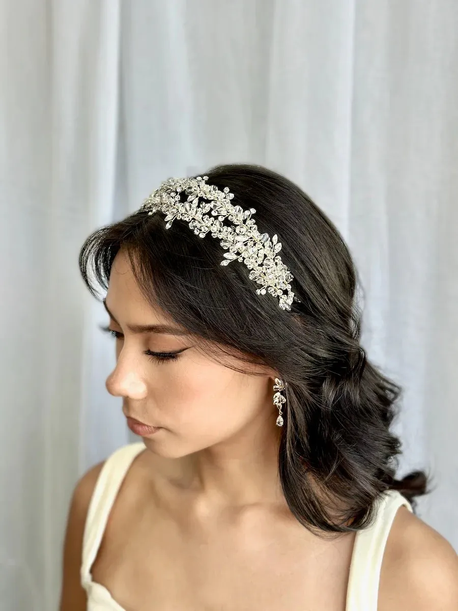 Celina - Twin Band Classical Crystal Headband