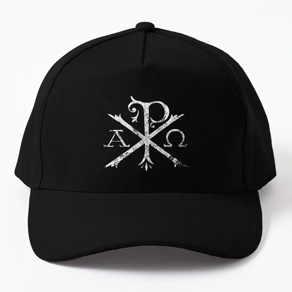 Christian Chi Rho Labarum Christogram Cross Faith Cap