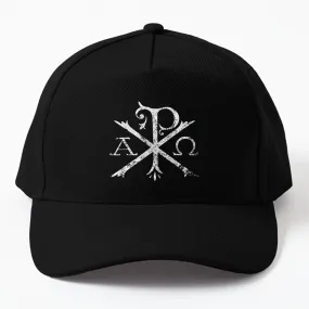 Christian Chi Rho Labarum Christogram Cross Faith Cap