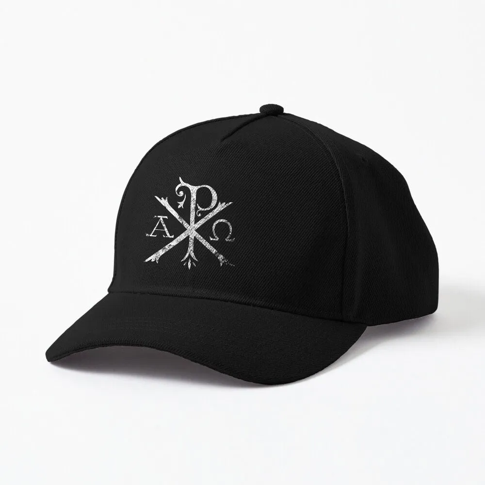 Christian Chi Rho Labarum Christogram Cross Faith Cap