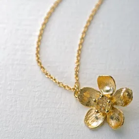 Citrine Buttercup Necklace - Gold - Alex Monroe