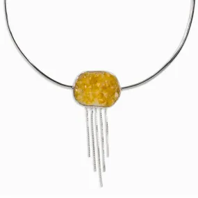 Citrine Druzy Necklace