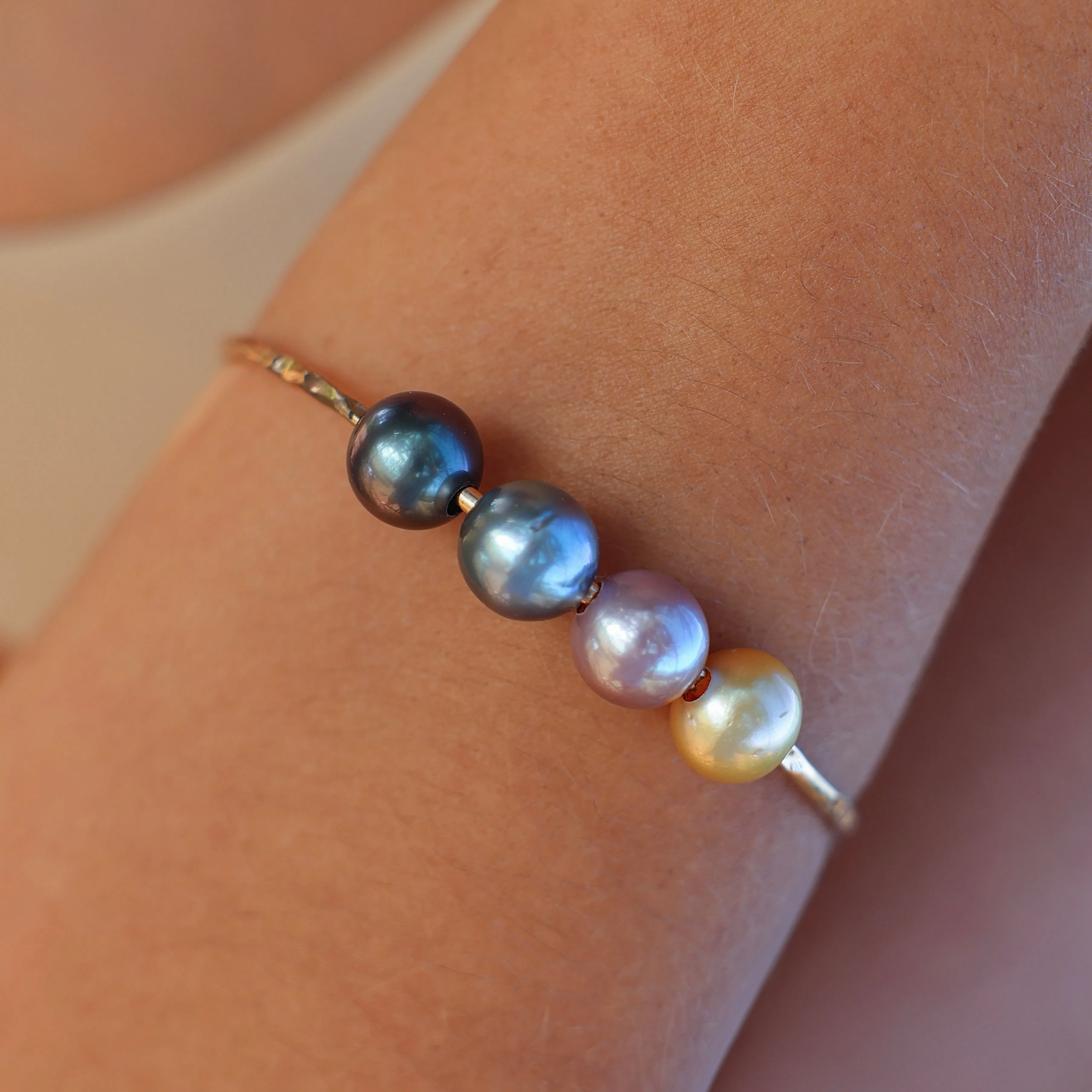 Classic Quad Pearl Bangle