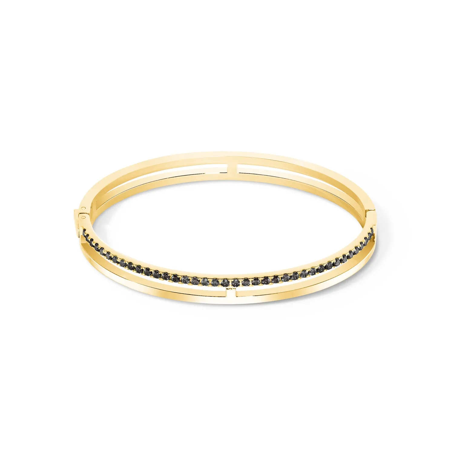 Coeur De Lion Eternal Unity Gold Black Bangle