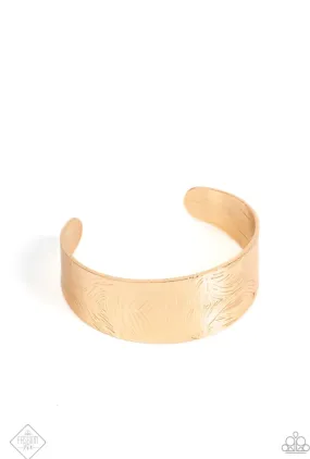 Coolly Curved - Gold Bracelet - Paparazzi Accessories