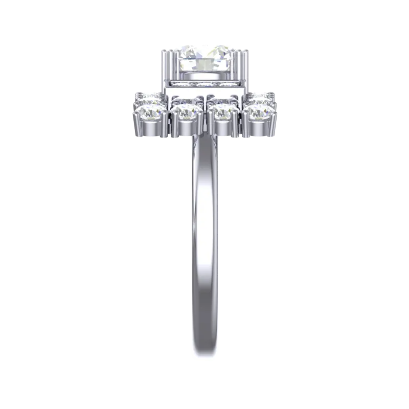 Cubic Zirconia Engagement Ring- Customer Designed Style 6120