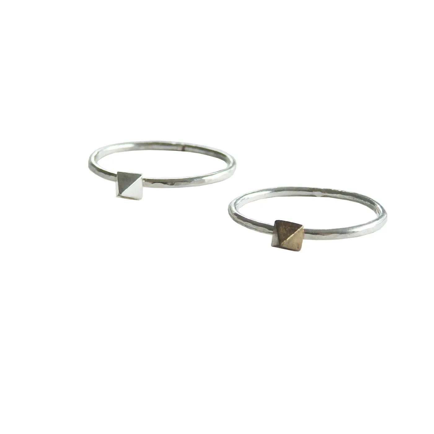 Dainty Petite Spike Stacking Ring - Choose your Metal