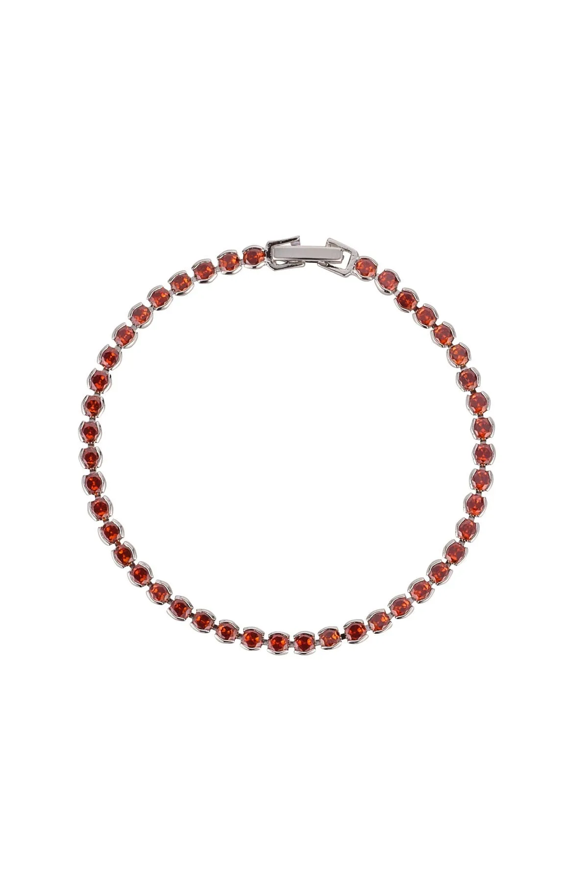 Dakota Garnet Tennis Bracelet