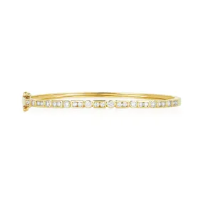 Diamond Art Deco Bangle