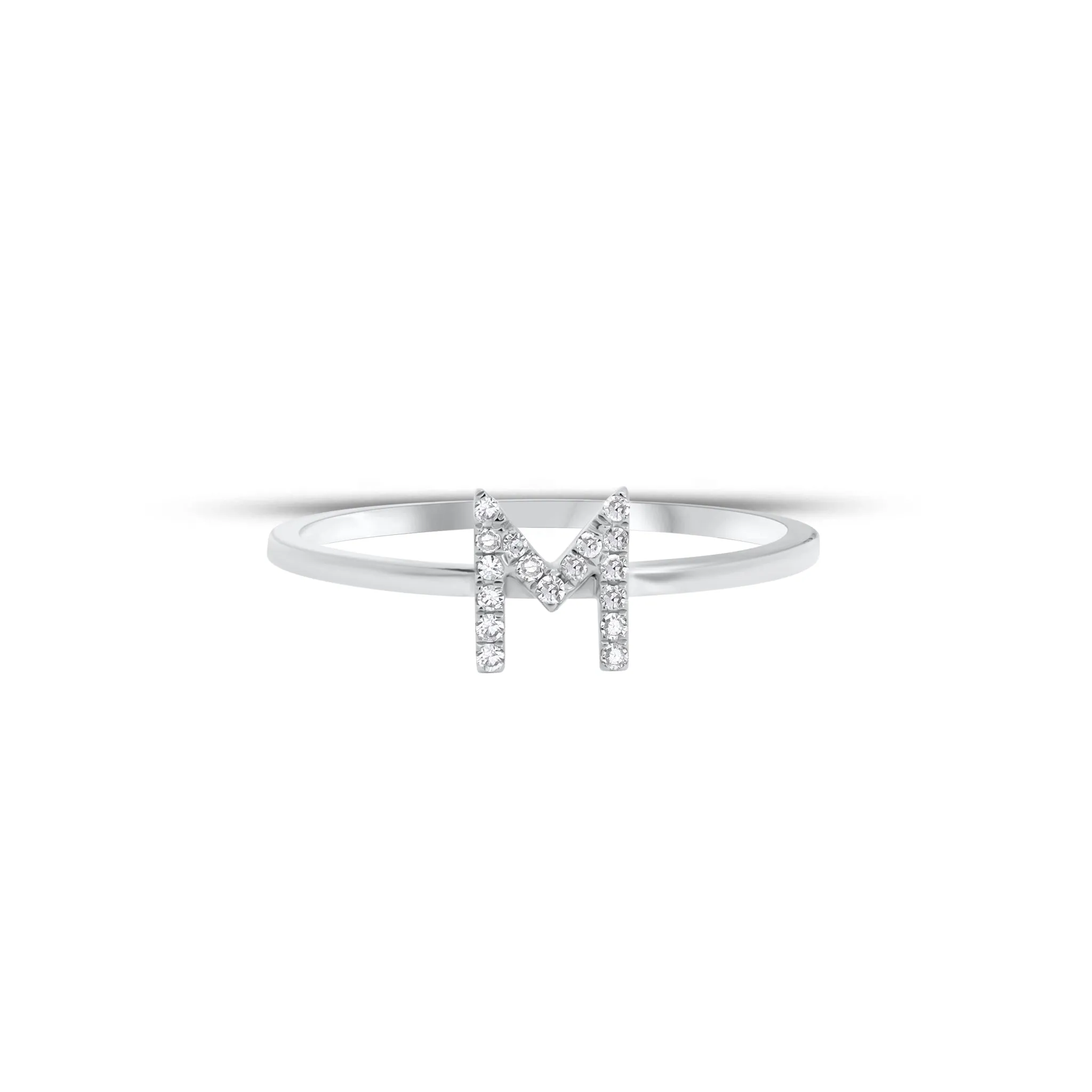 Diamond Initial Ring