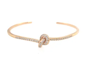 Diamond Knot Cuff Bracelet