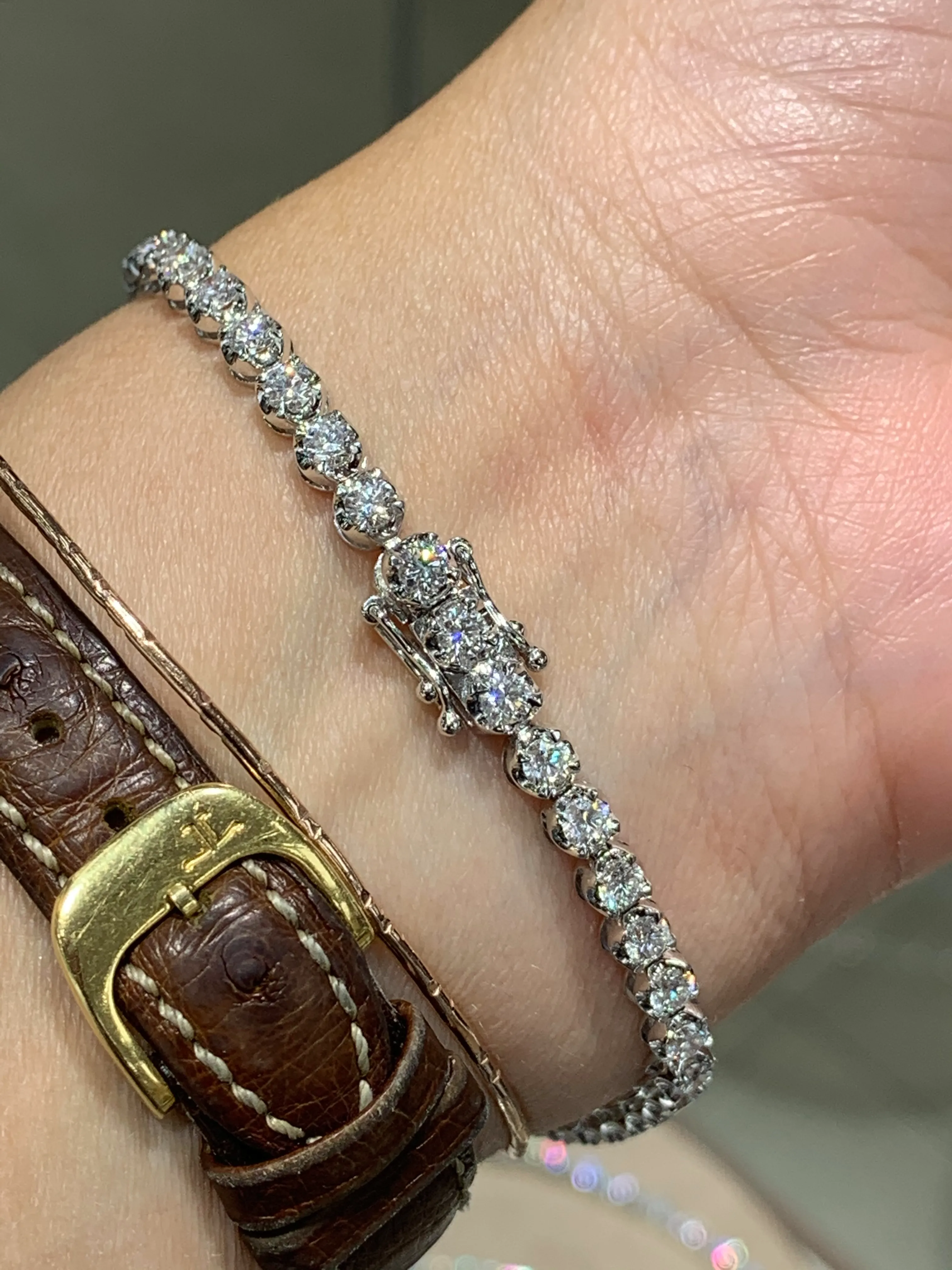 Diamond Tennis Bracelet 4.03CT T.W.