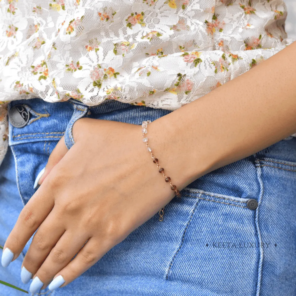 Divine Emotions  - Rose Quartz & Garnet Bracelets