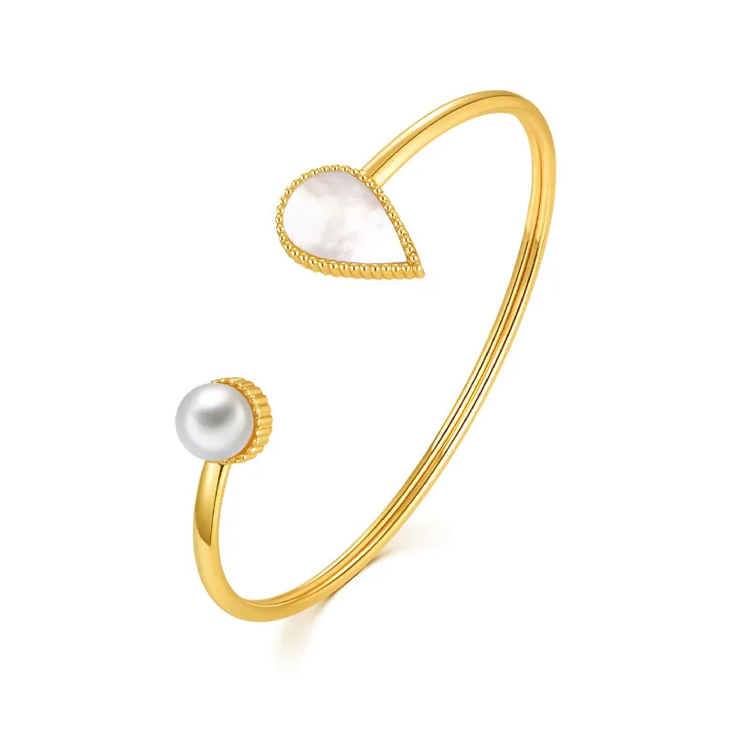 Drop / Bangle Pearl Gold