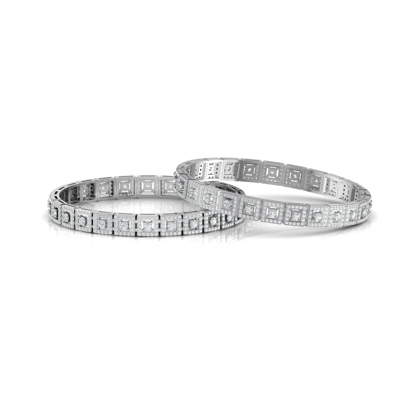 Elegance Round Silver Bangle