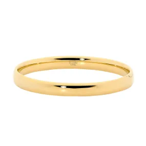 Ellani Yellow Gold Plated Wide Bangle