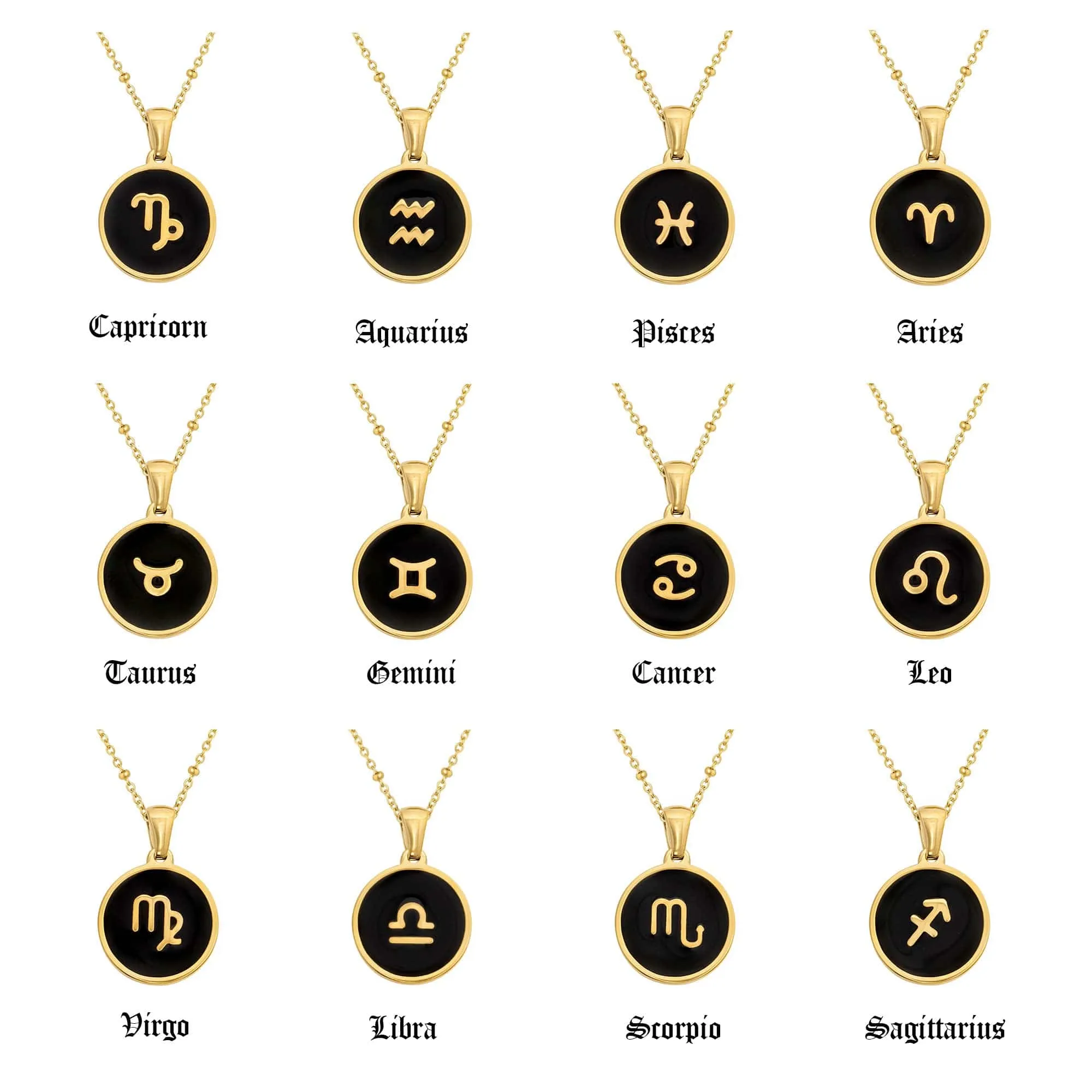 Farrah Zodiac Necklace