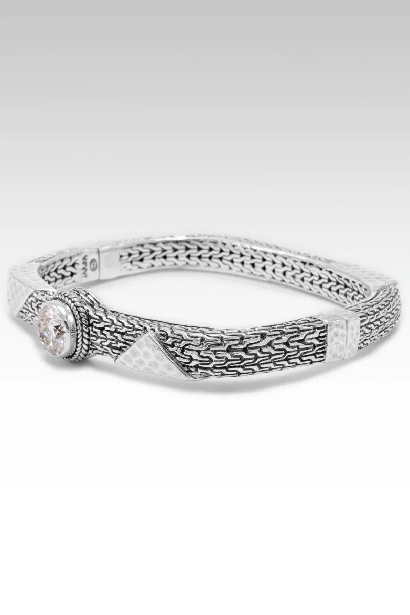 Fear Ends Faith Begins Bangle™ in Moissanite