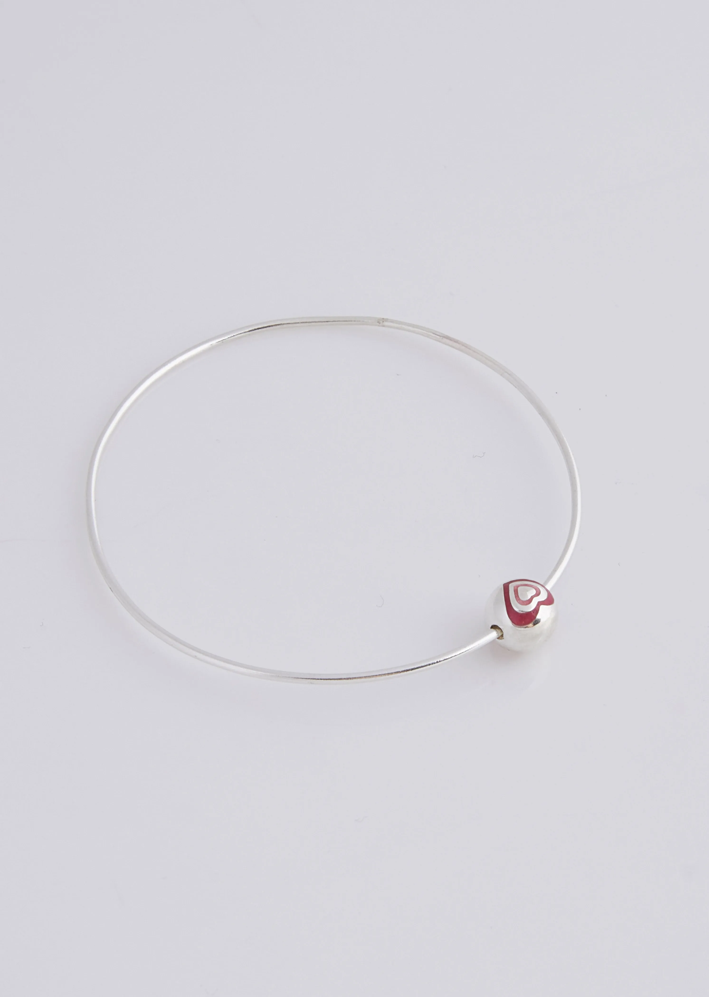 [FILLOW] Seasonless puffy heart swing bangle