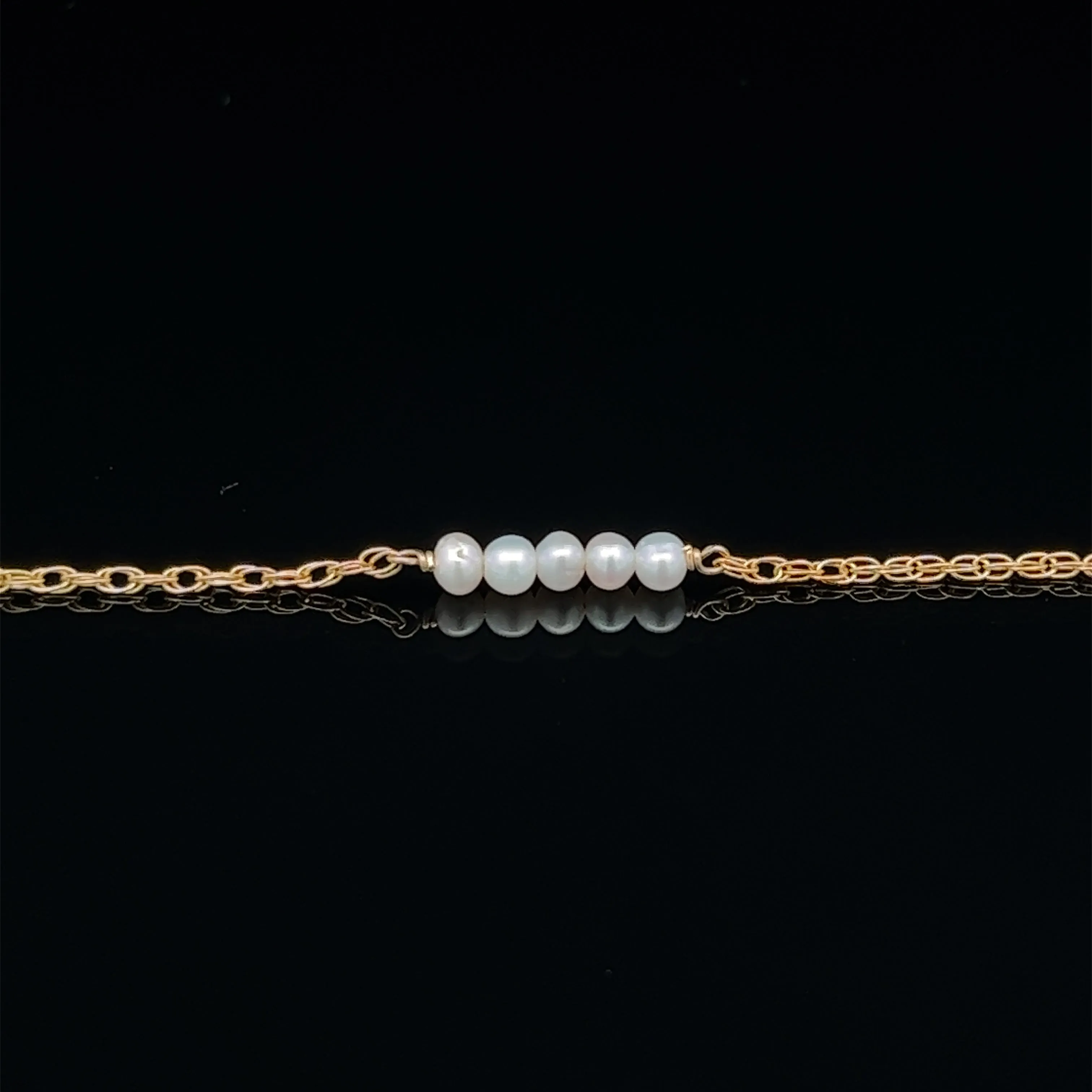 five-bar baby pearl bracelet