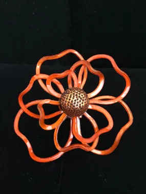 French Resin Open Petal Flower Magnet