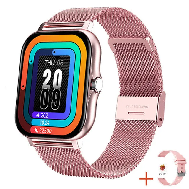 Full Touch Sport Smart Watch Men Women Heart Rate Fitness Tracker Bluetooth call Smartwatch wristwatch GTS 2 P8 plus watch Box