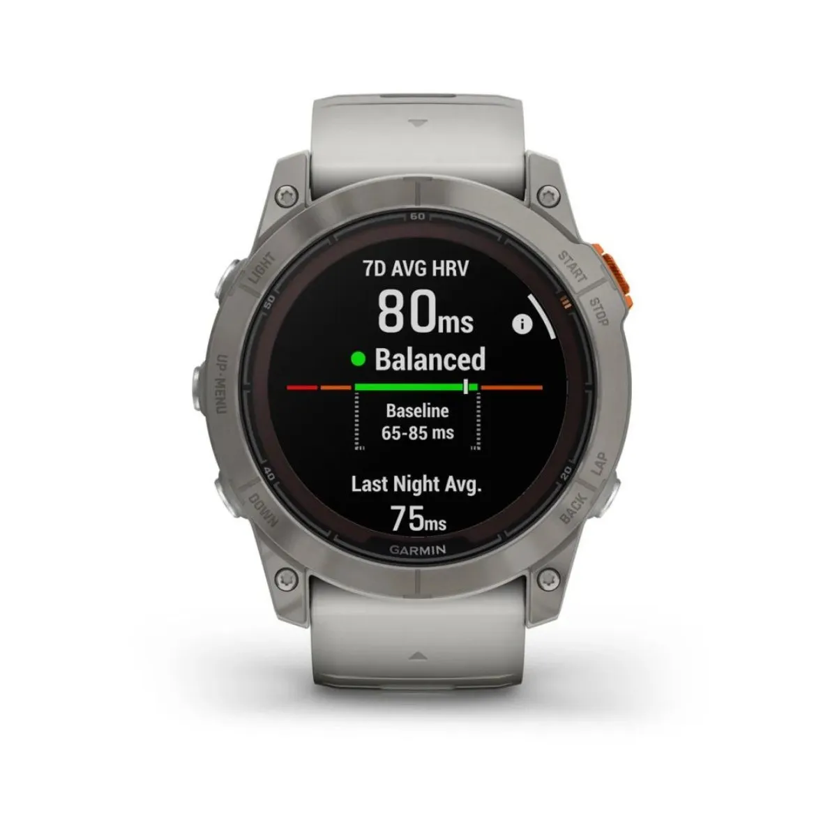 Garmin Fenix 7X Pro Sapphire Solar Edition Titanium Gray Orange Watch