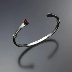 Garnet Bracelet BRA021WGR Sterling Silver Sterling Silver by John Tzelepis Jewelry