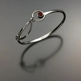 Garnet Bracelet BRA520GR Sterling Silver Sterling Silver by John Tzelepis Jewelry