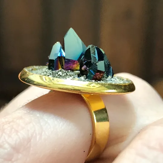 Gemstone Cluster Ring