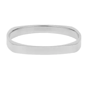 GEORGINI CURVED SQUARE STEEL BANGLE