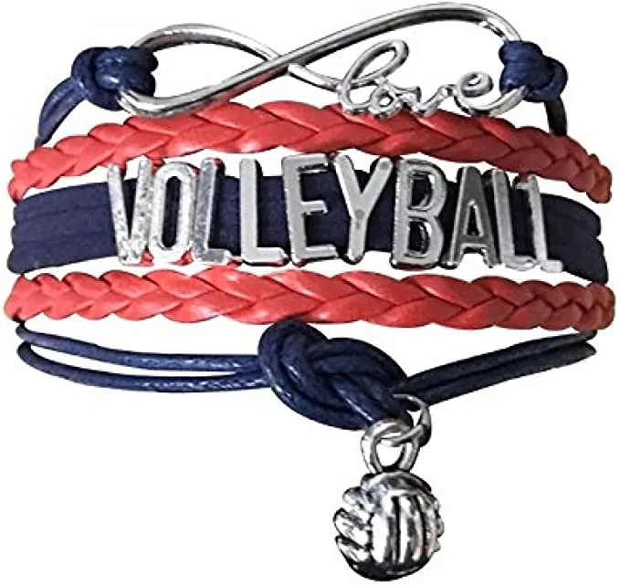 Girls Volleyball Bracelet-15 Team Colors