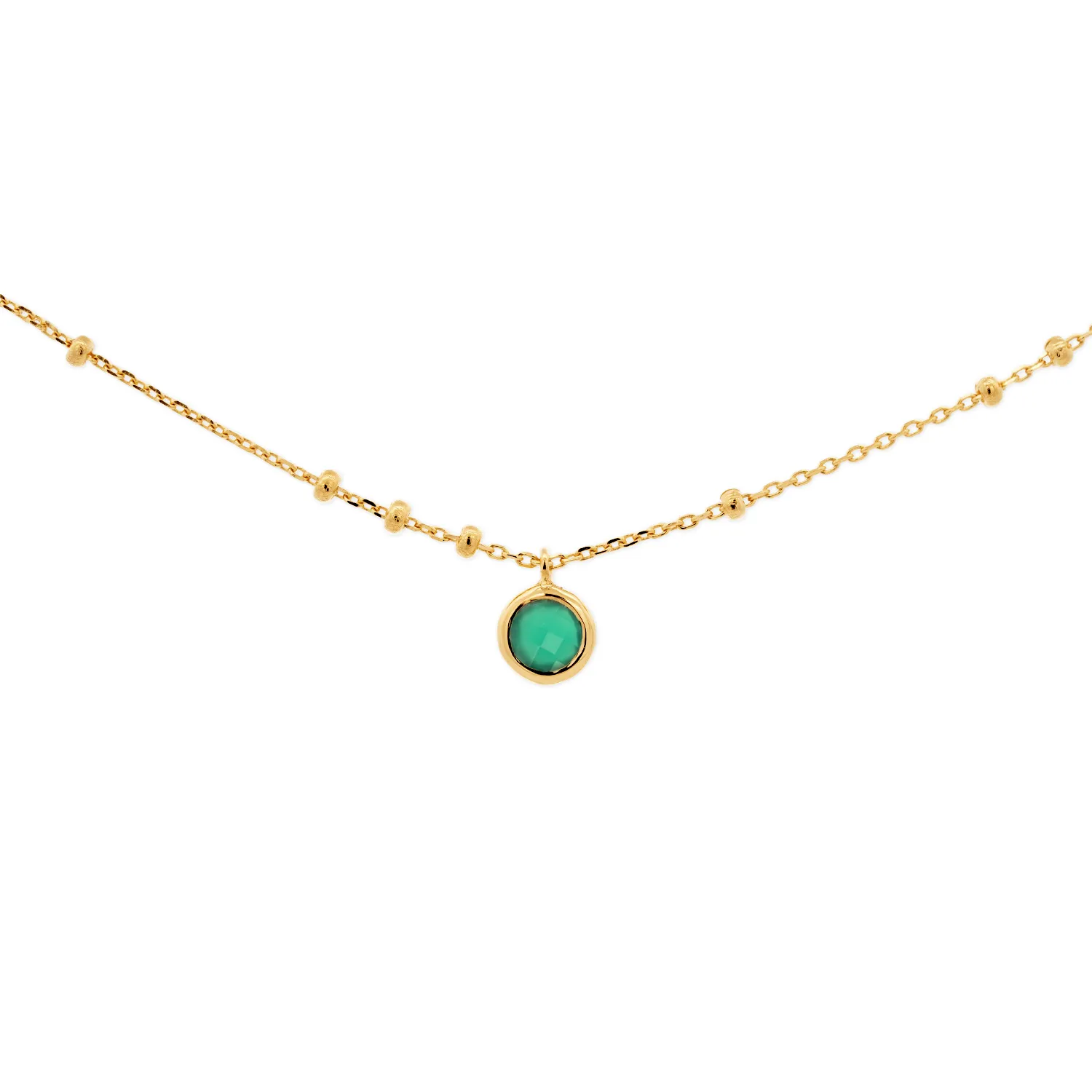 Gold Birthstone Necklace