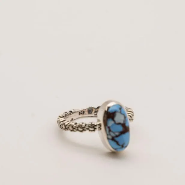 Golden Hill Turquoise and Sterling Silver Ring-Size 6